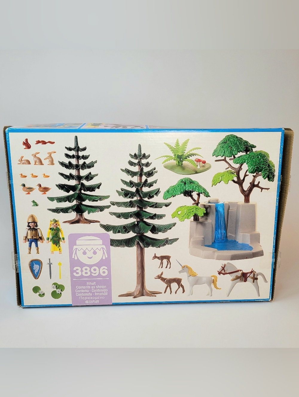 Playmobil 3896 Fairy's Waterfall Magic Forest Unicorn Knight - Complete - Picture 3 of 16